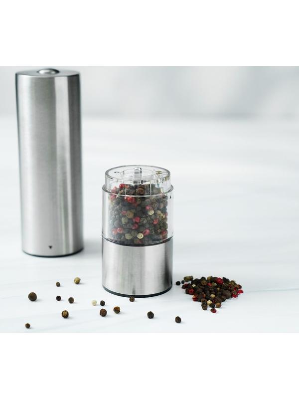Мельница электрическая для специй Magistro Steel, с подсветкой, цвет серебряный