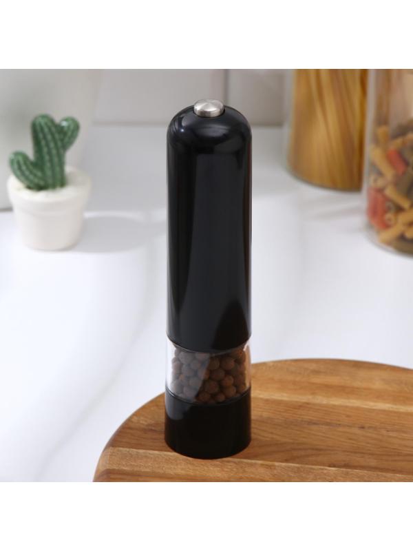 Мельница электрическая для специй Magistro Soft, с подсветкой, цвет чёрный