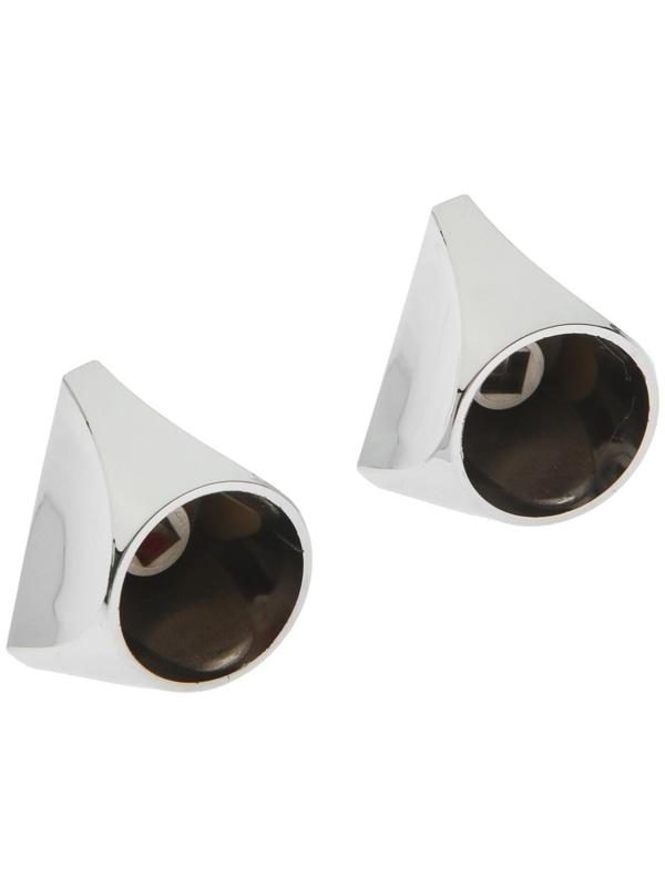 Ручка на смеситель ZEIN Z003, для кран-букс со штоком под квадрат, пластик, 2шт, хром