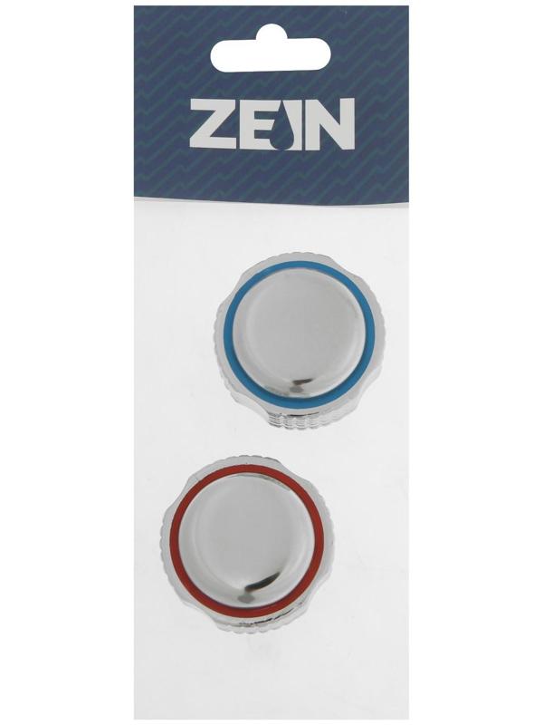 Ручка на смеситель ZEIN Z004, для кран-букс со штоком под квадрат, пластик, 2шт, хром