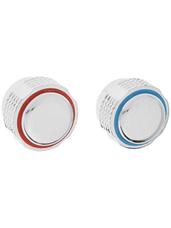 Ручка на смеситель ZEIN Z004, для кран-букс со штоком под квадрат, пластик, 2шт, хром