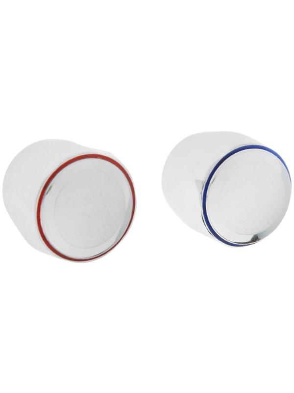 Ручка на смеситель ZEIN Z102, для кран-букс со штоком на 20 шлицов, цинк, 2шт, хром