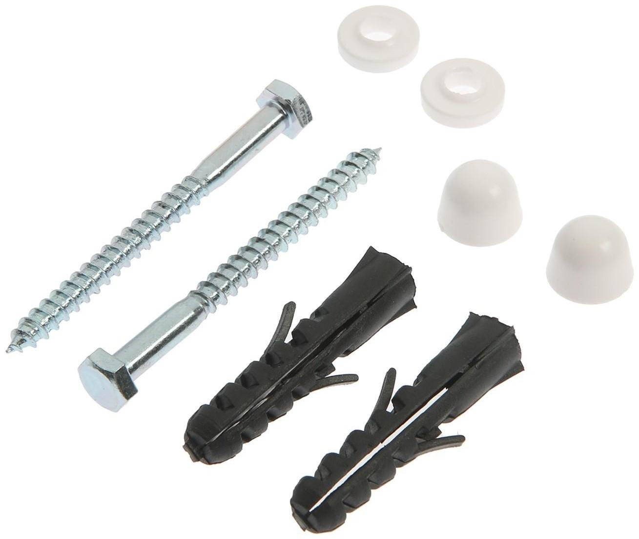 Крепление унитаза полу, элитный белый