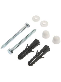 Крепление унитаза полу, элитный белый