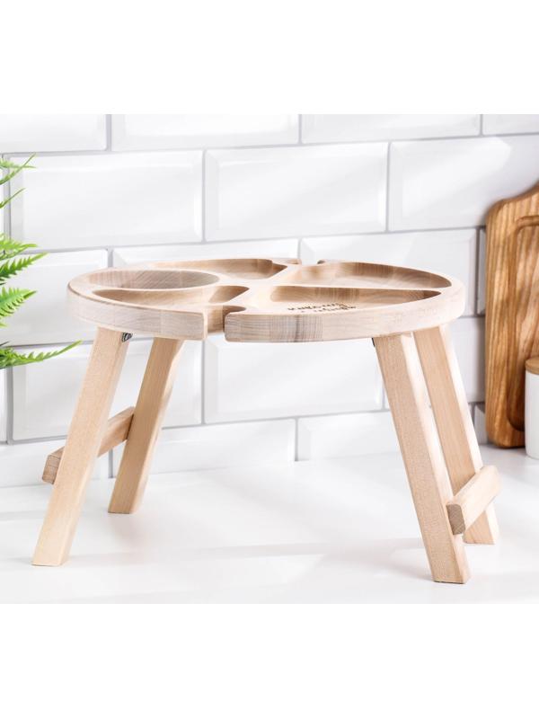 Столик - поднос с менажницей и складными ножками 