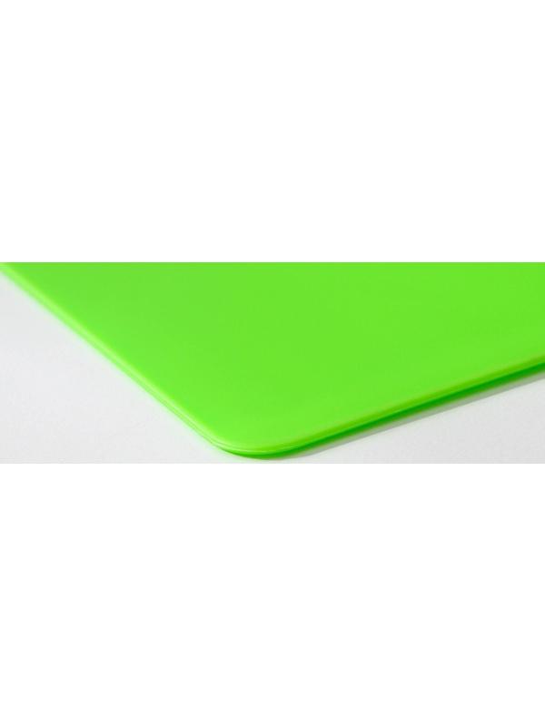 Доска разделочная «Эко», 17×24×0,2 см, прямоугольная, цвет салатовый