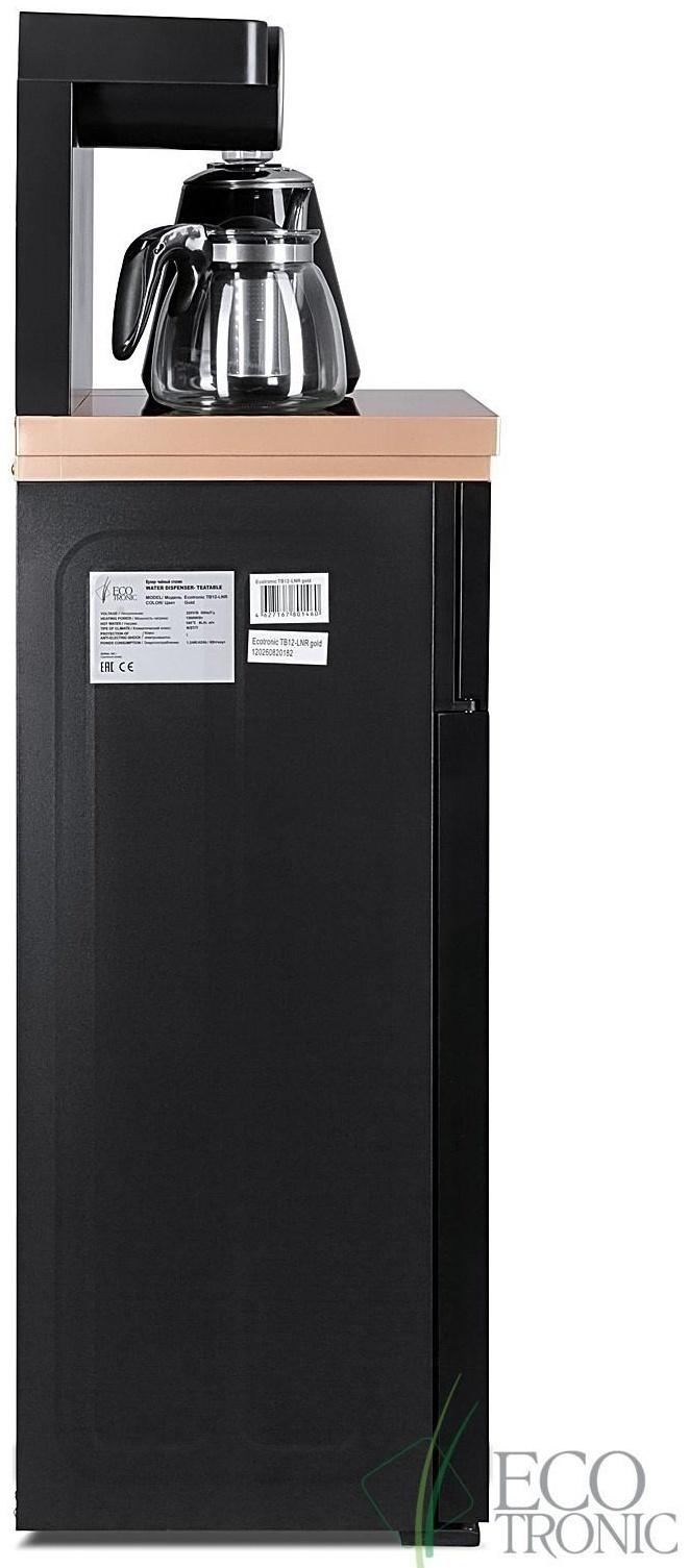 Кулер с чайным столиком Ecotronic TB12-LNR, только нагрев, 1000 Вт, золотой