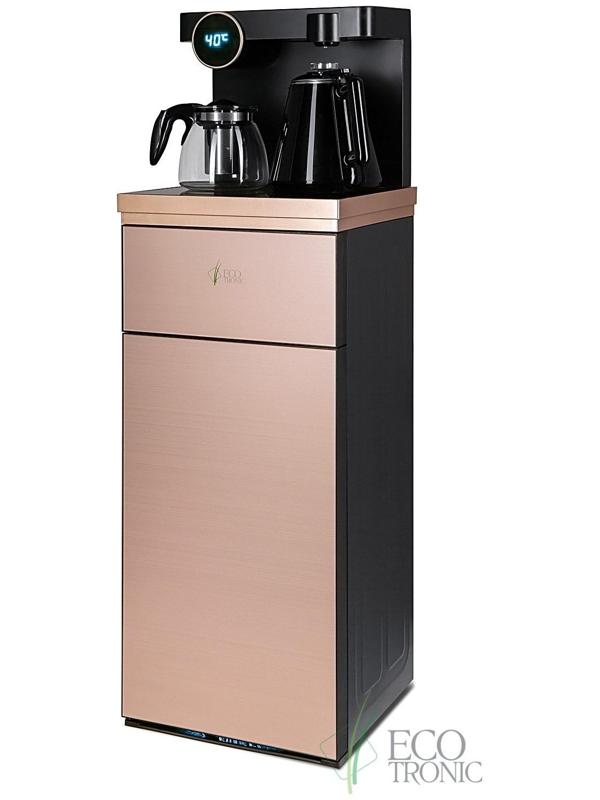 Кулер с чайным столиком Ecotronic TB12-LNR, только нагрев, 1000 Вт, золотой
