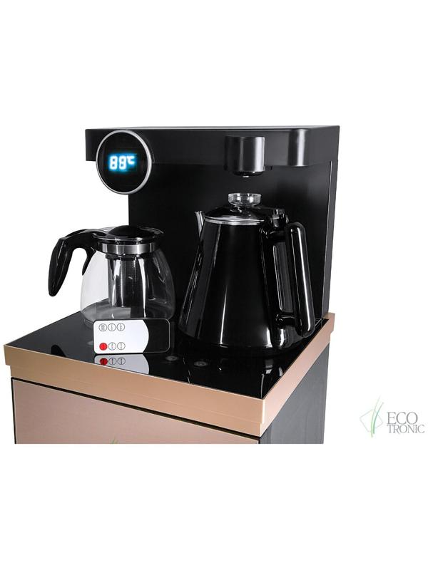 Кулер с чайным столиком Ecotronic TB12-LNR, только нагрев, 1000 Вт, золотой