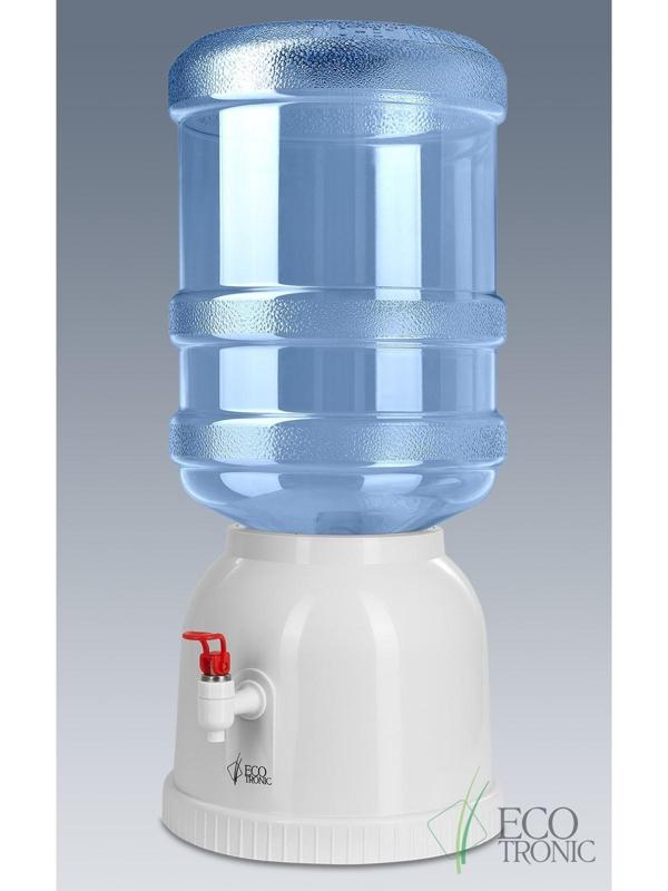 Раздатчик воды Ecotronic L2-WD, под бутыль 19 л, без нагрева и охлаждения, белый