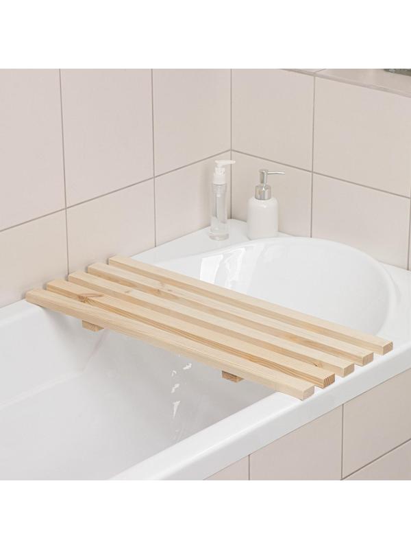 Сиденье для ванны, 68×27×3,5 см, сосна