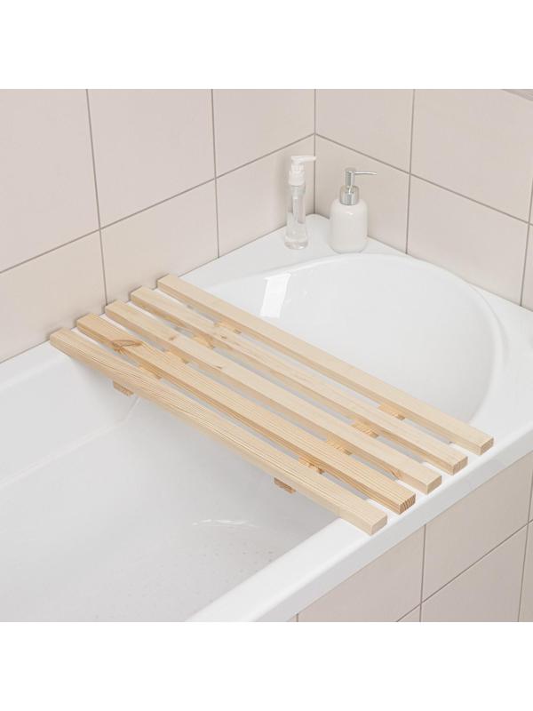 Сиденье для ванны, 68×27×3,5 см, сосна