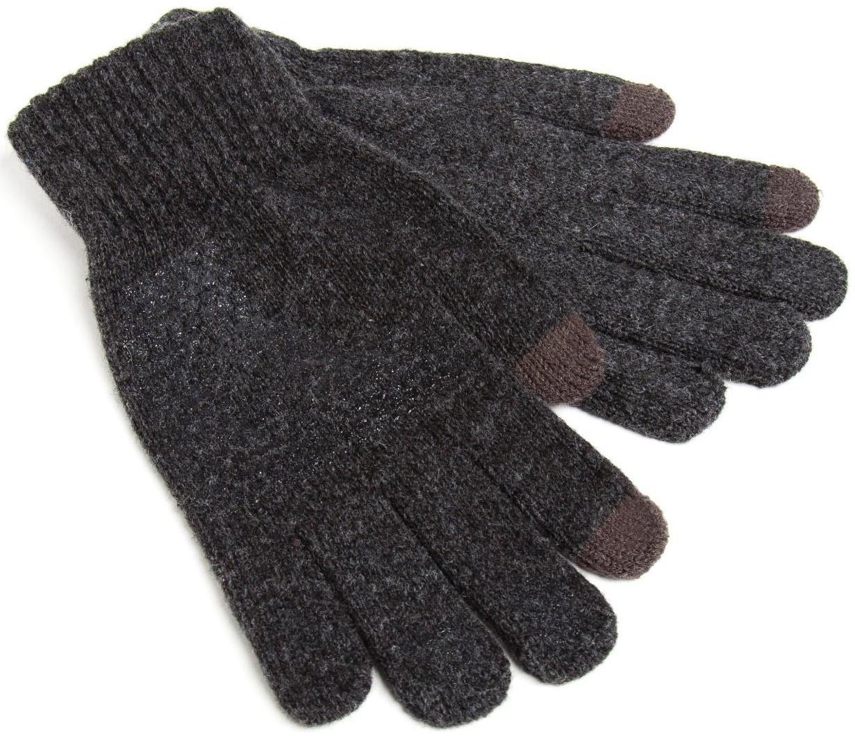 Перчатки мужские MINAKU однотонные, цв. серый, р-р 9-10 (22-24 см)