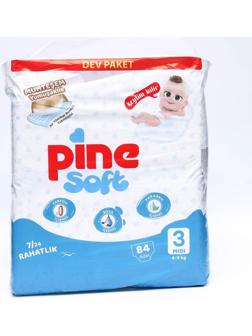 Подгузники детские Pine Soft 3 Midi (4 - 9 kg), 84 шт