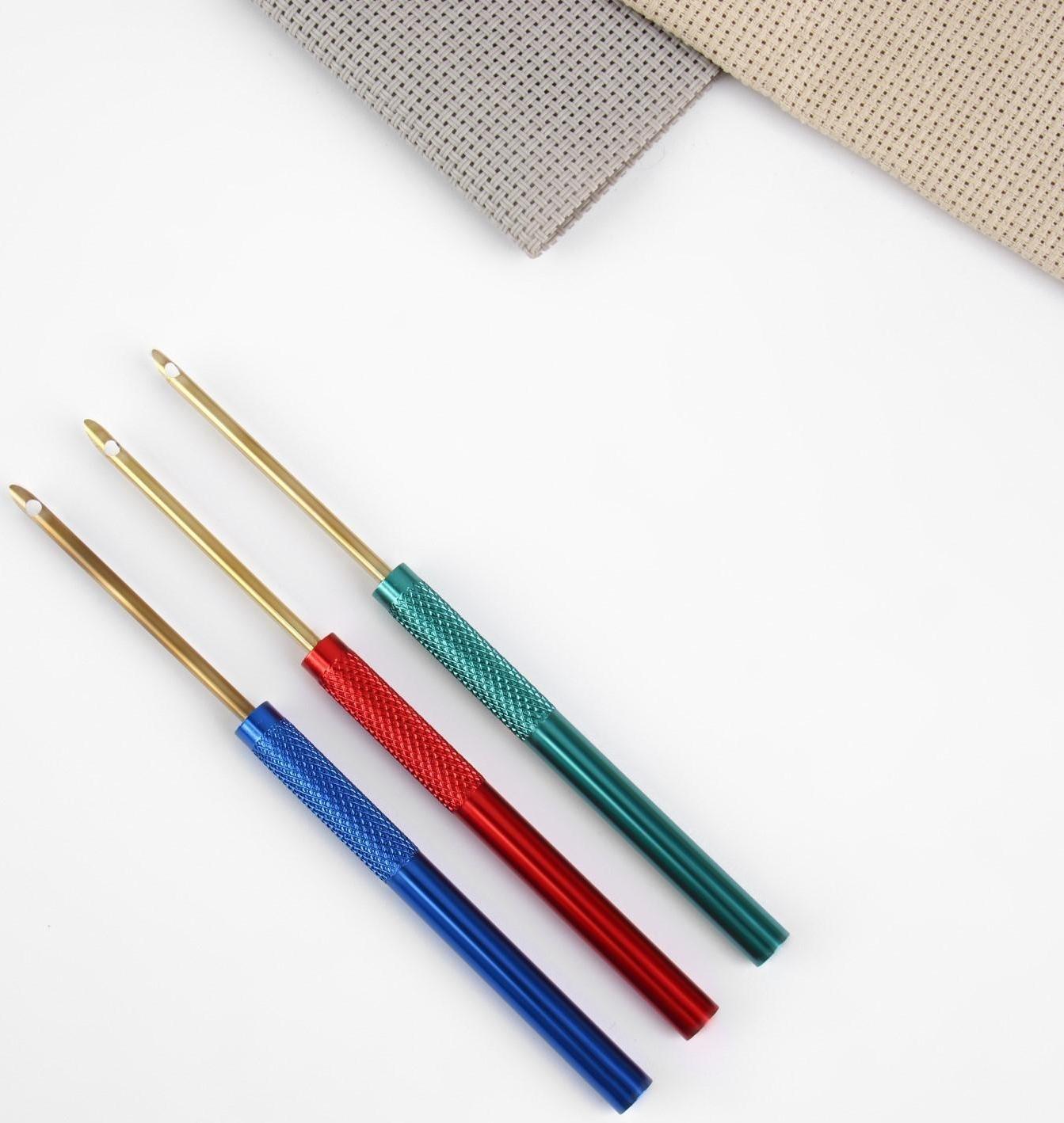 Игла для вышивания, для ковровой техники, d = 3 мм, цвет МИКС