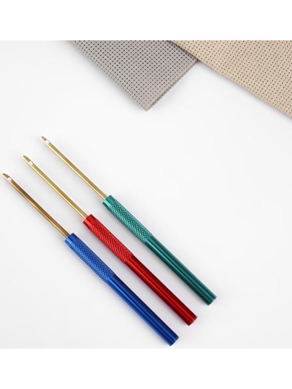 Игла для вышивания, для ковровой техники, d = 3 мм, цвет МИКС