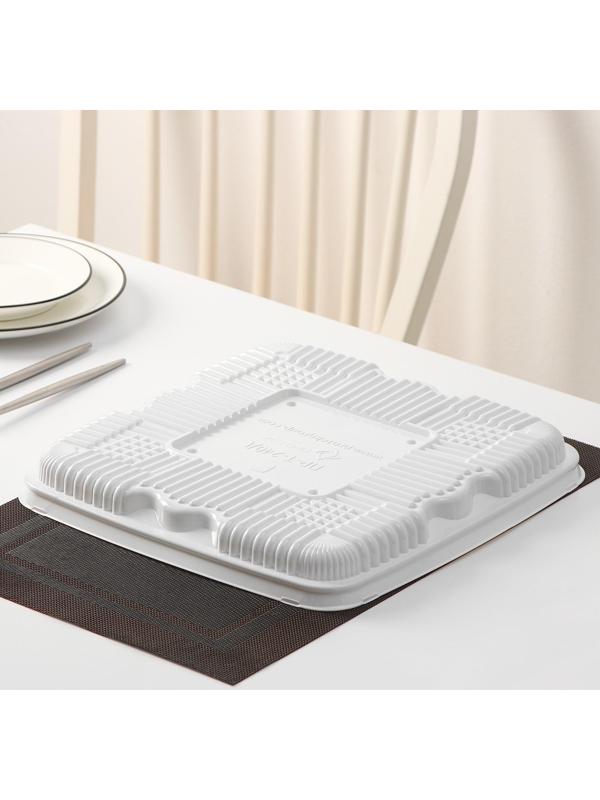 Тортовница одноразовая ПР-Т-240, дно, 31,6×31,6×12,5 см, цвет белый