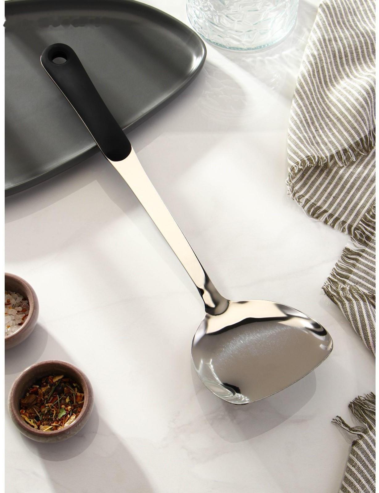 Лопатка из нержавеющей стали Доляна Home, 37,5×10 см, толщина 3 мм