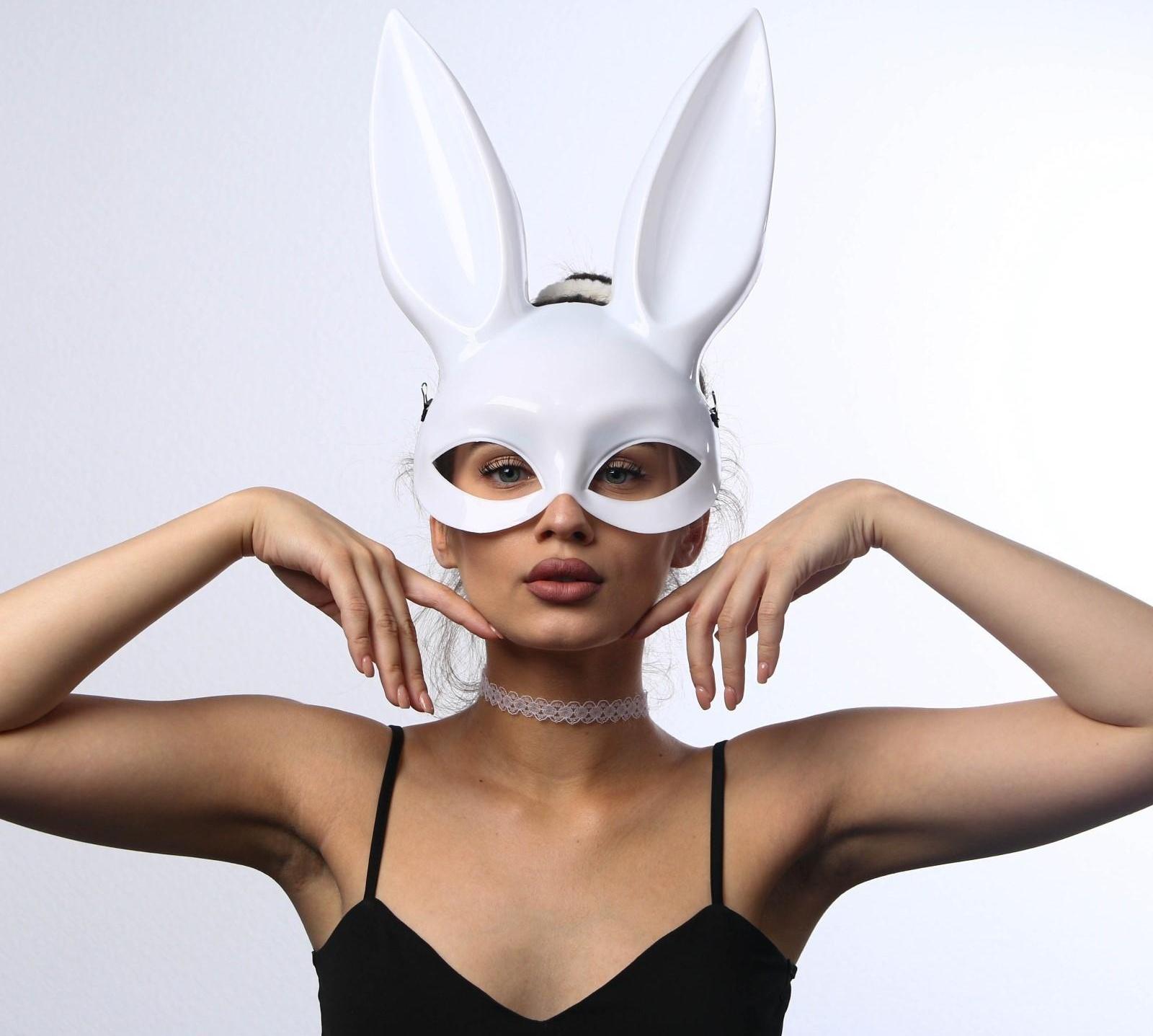 Маска кролика, чокер и резинки для волос «Будь хорошей заей», набор