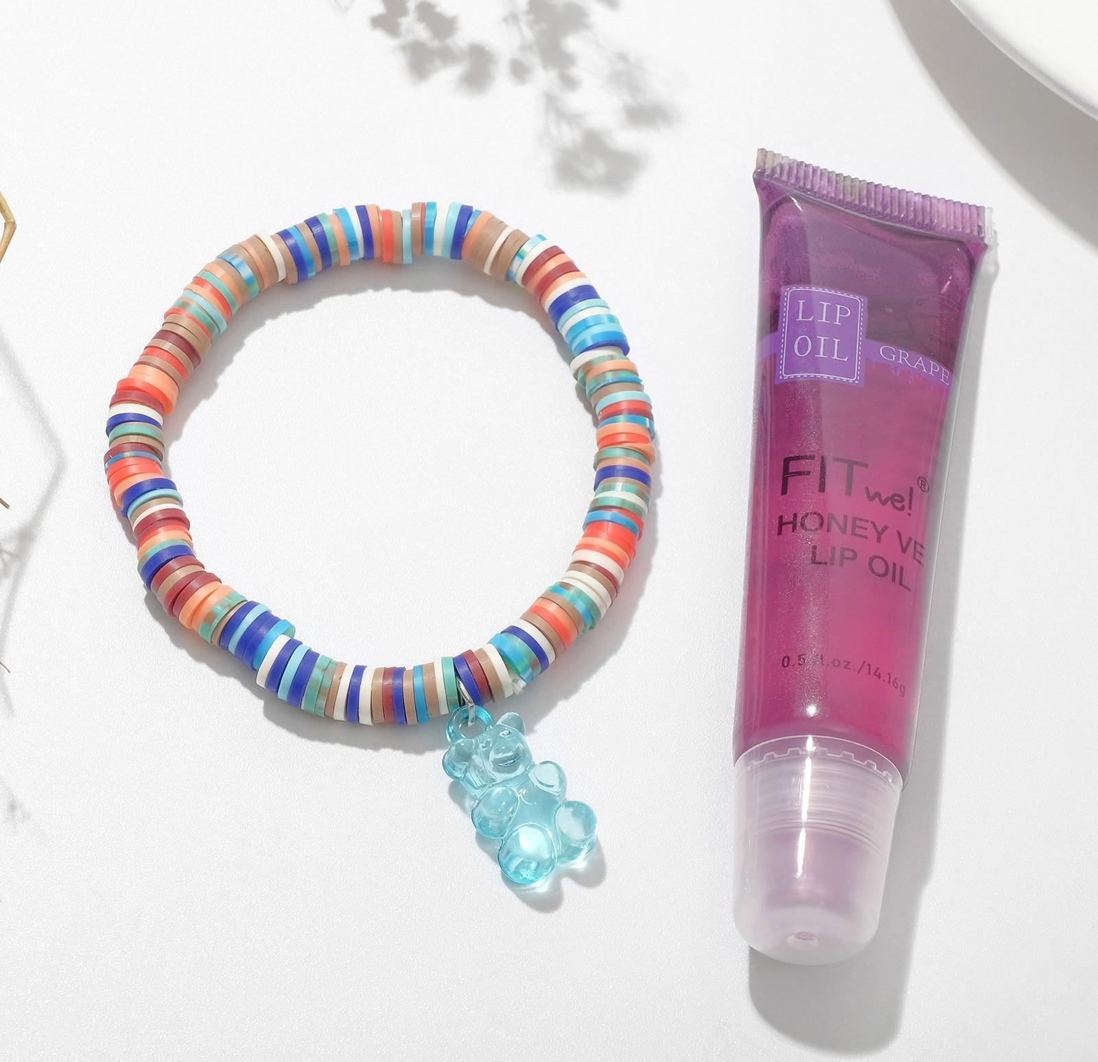 Набор 2 предмета: браслет, блеск для губ 