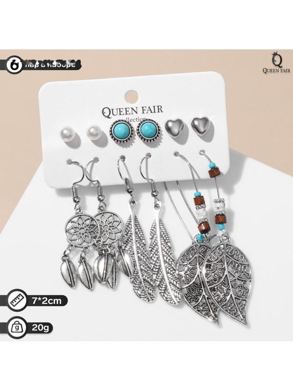 Серьги набор 6 пар 