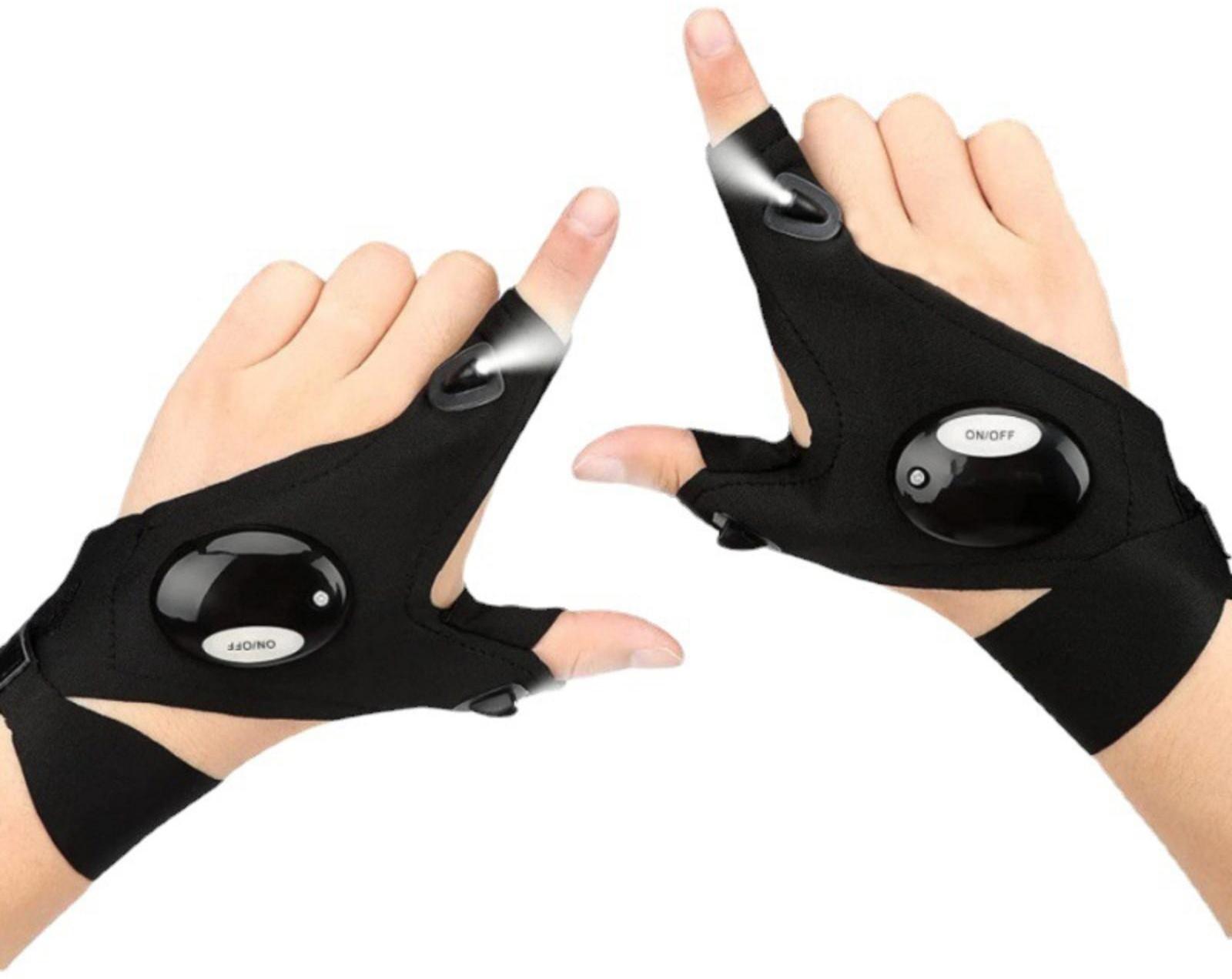 Фонарь-перчатка рабочий, пара, 4 х CR2016, 36 х 13.5 см