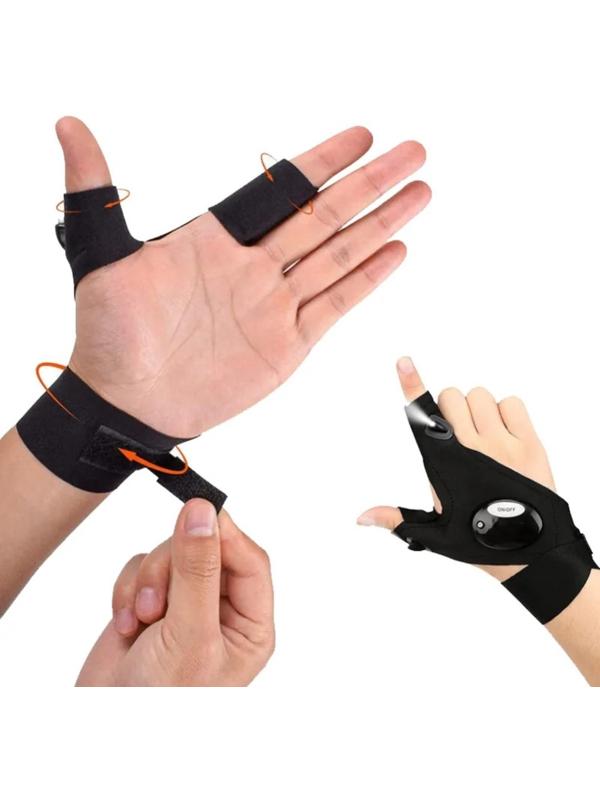 Фонарь-перчатка рабочий, пара, 4 х CR2016, 36 х 13.5 см