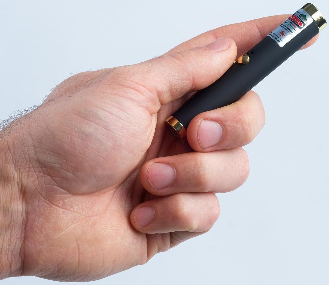 Лазерная указка, 532 нм, зеленый  луч, 8.5 х 1.4 см