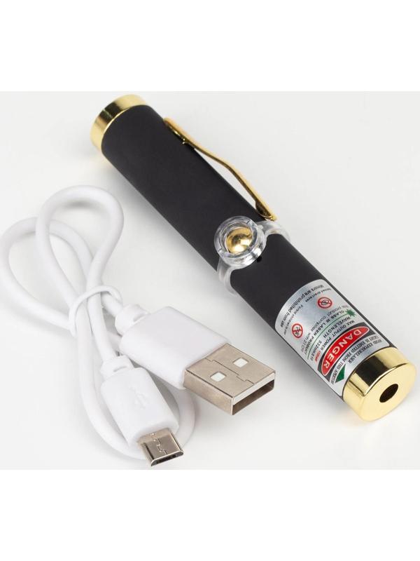 Лазерная указка, 532 нм, зеленый  луч, 8.5 х 1.4 см