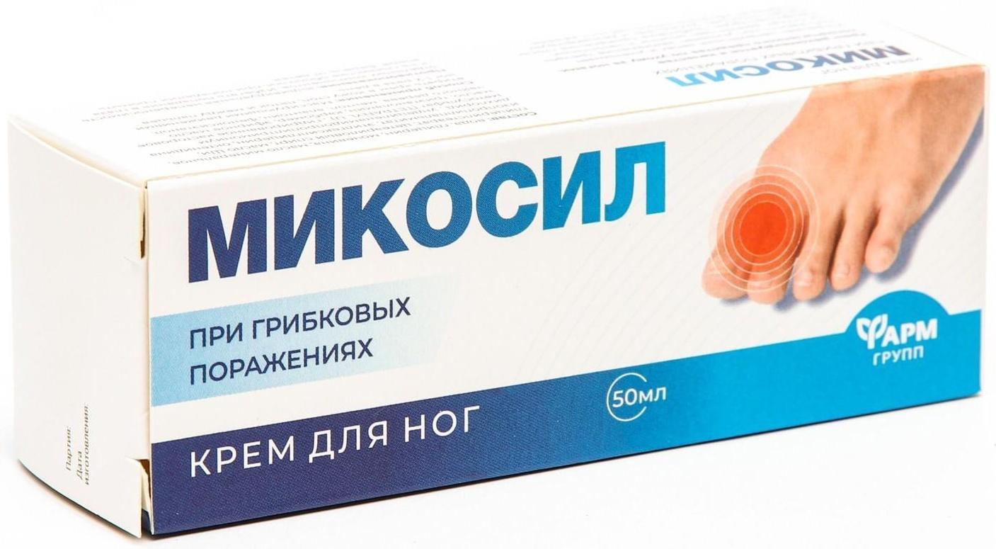 Микосил крем для ног от грибка, 50 мл