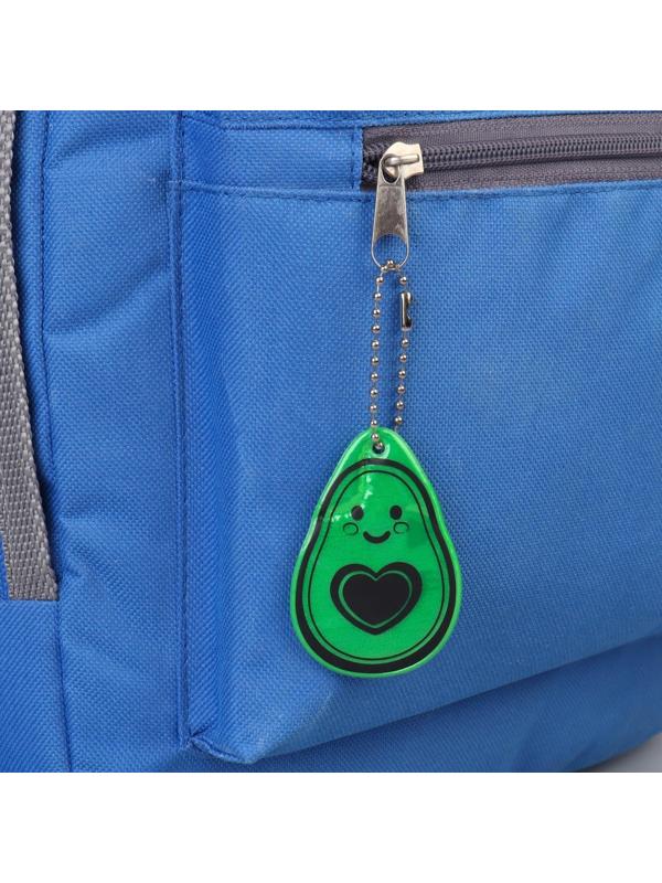 Светоотражающий элемент «Авокадо», двусторонний, 4,1 × 6 см, цвет зелёный