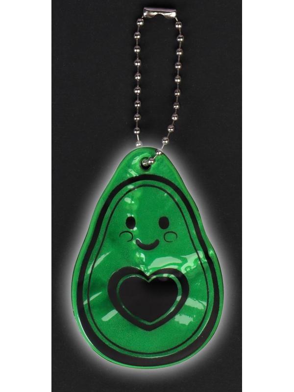 Светоотражающий элемент «Авокадо», двусторонний, 4,1 × 6 см, цвет зелёный