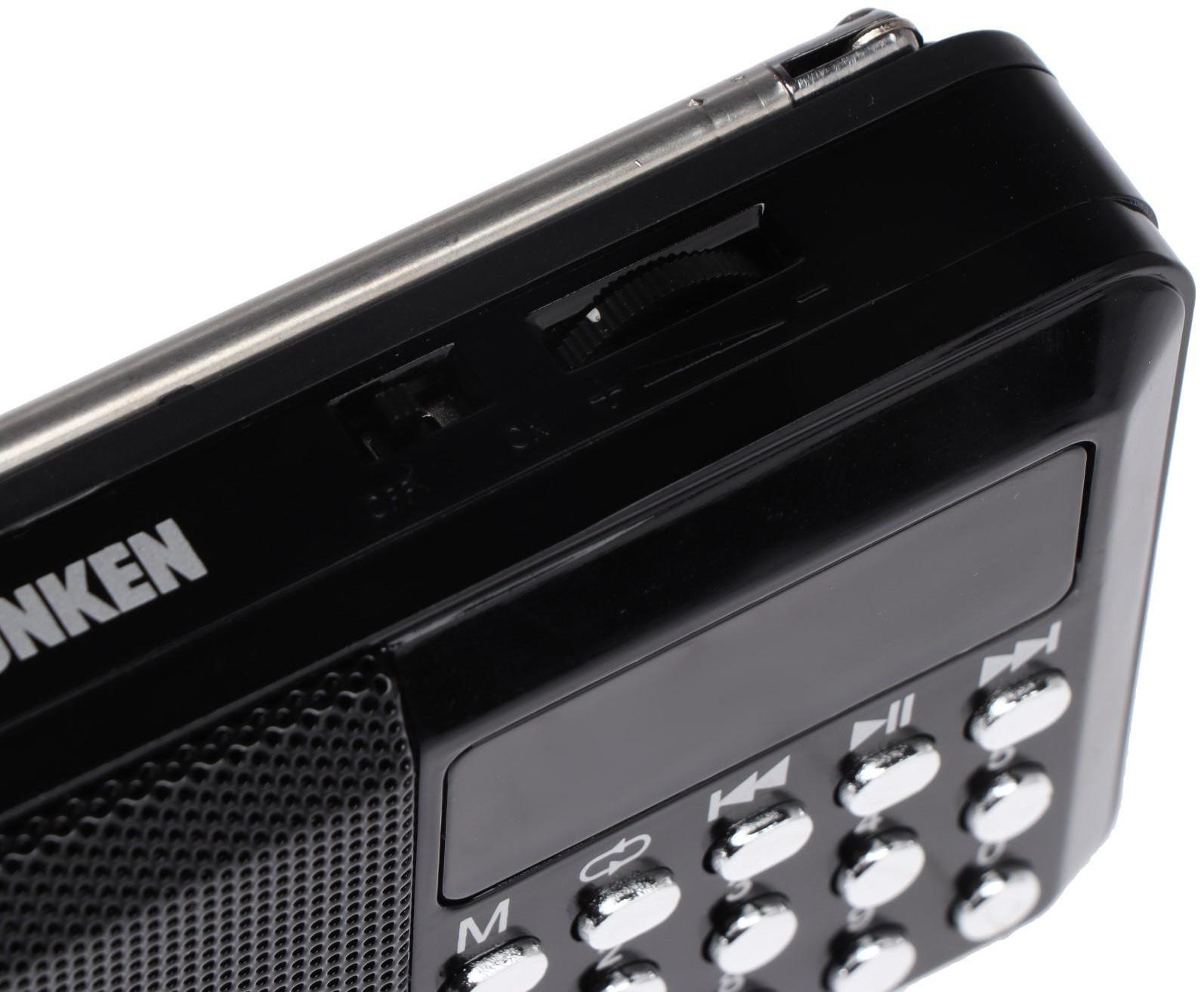 Радиоприемник Telefunken TF-1667, FM+ 87.5 МГц - 108 МГц, MP3, USB, microSD,800 мАч, чёрный