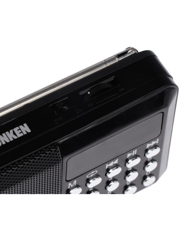 Радиоприемник Telefunken TF-1667, FM+ 87.5 МГц - 108 МГц, MP3, USB, microSD,800 мАч, чёрный