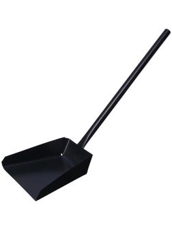 Совок хозяйственный, 17 × 17 × 6 см, металл, черенок 47 см