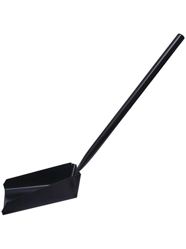 Совок хозяйственный, 17 × 17 × 6 см, металл, черенок 47 см