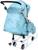 Санки-коляска «Наши детки 3-1К», принт с облачками, цвет голубой