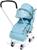 Санки-коляска «Наши детки 3-1К», принт с облачками, цвет голубой