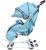 Санки-коляска «Наши детки 3-1К», принт с облачками, цвет голубой