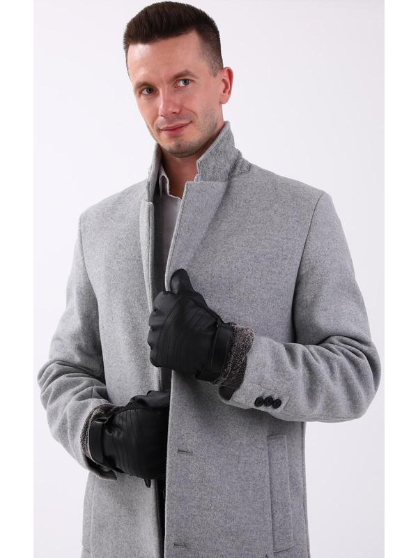 Перчатки мужские, безразмерные, с утеплителем, цвет чёрный