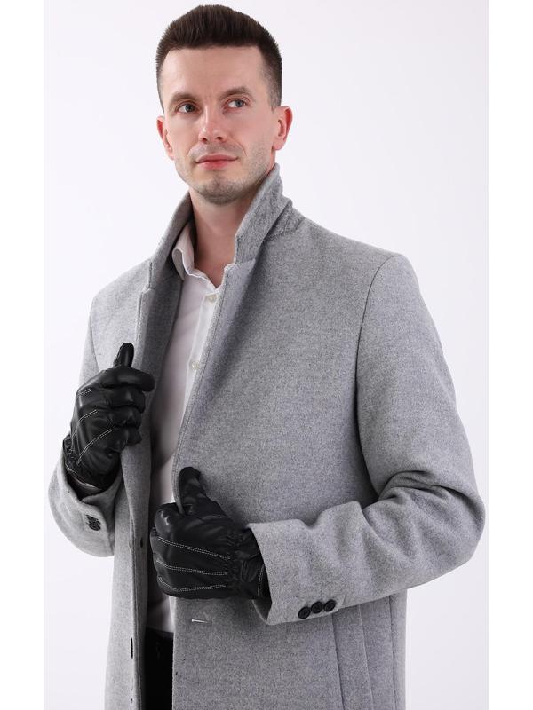 Перчатки мужские, безразмерные, с утеплителем, цвет чёрный