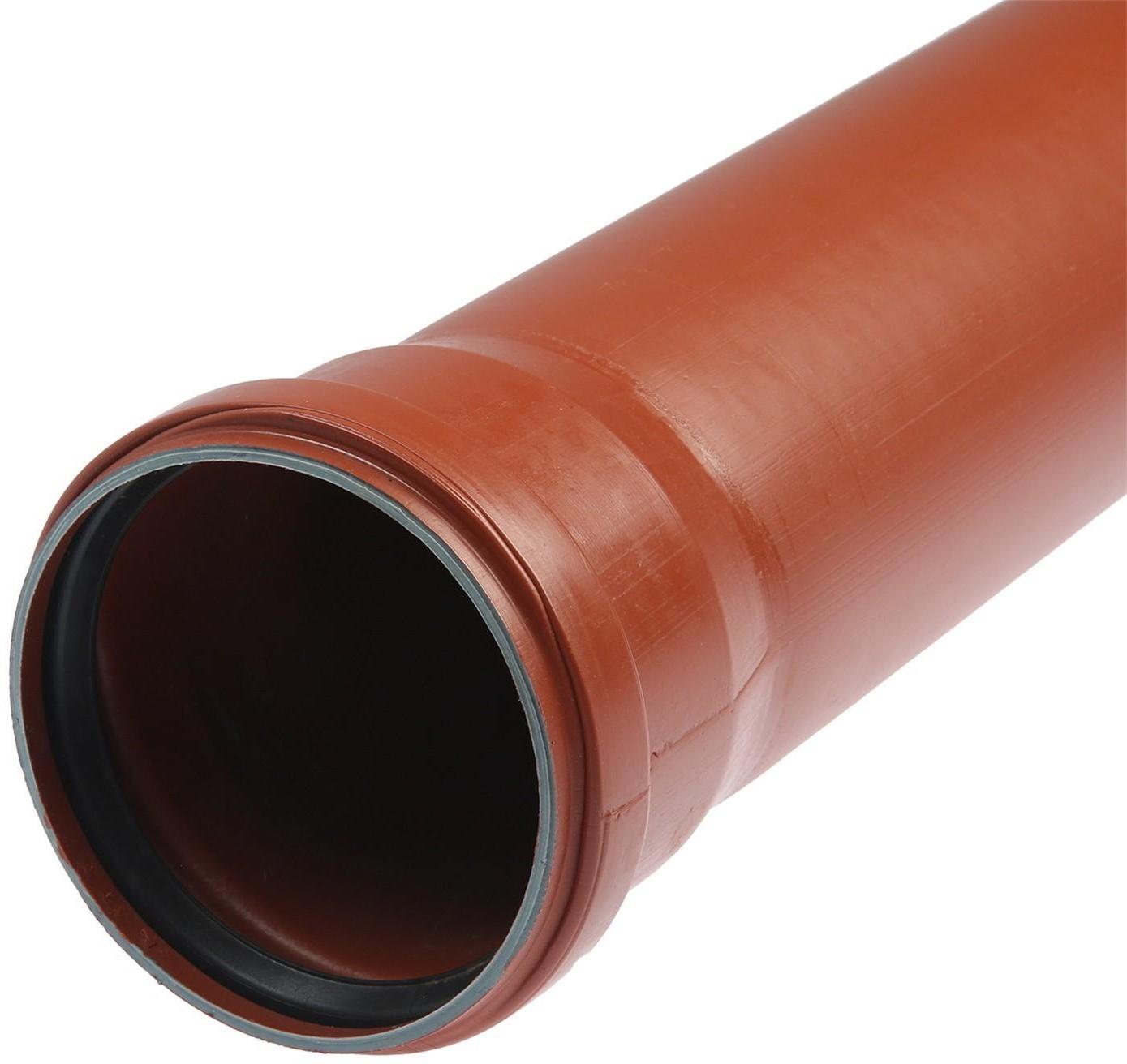 Труба канализационная FLEXTRON, наружная, d=110 мм, толщина 3.2 мм, 1500 мм