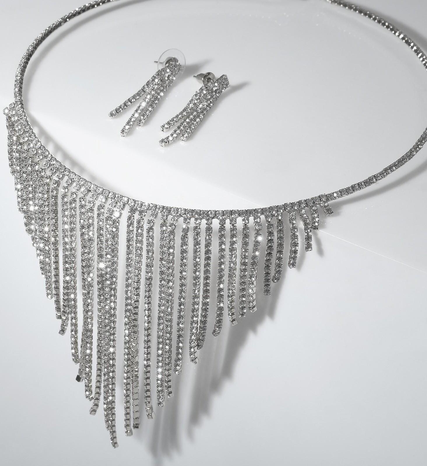 Набор 2 предмета: серьги, колье 