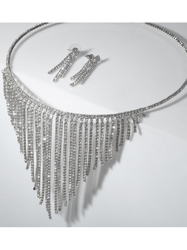 Набор 2 предмета: серьги, колье 