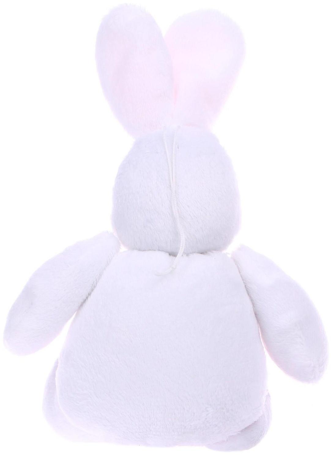 Мягкая игрушка «Белый кролик», с кармашком, виды МИКС