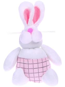 Мягкая игрушка «Белый кролик», с кармашком, виды МИКС