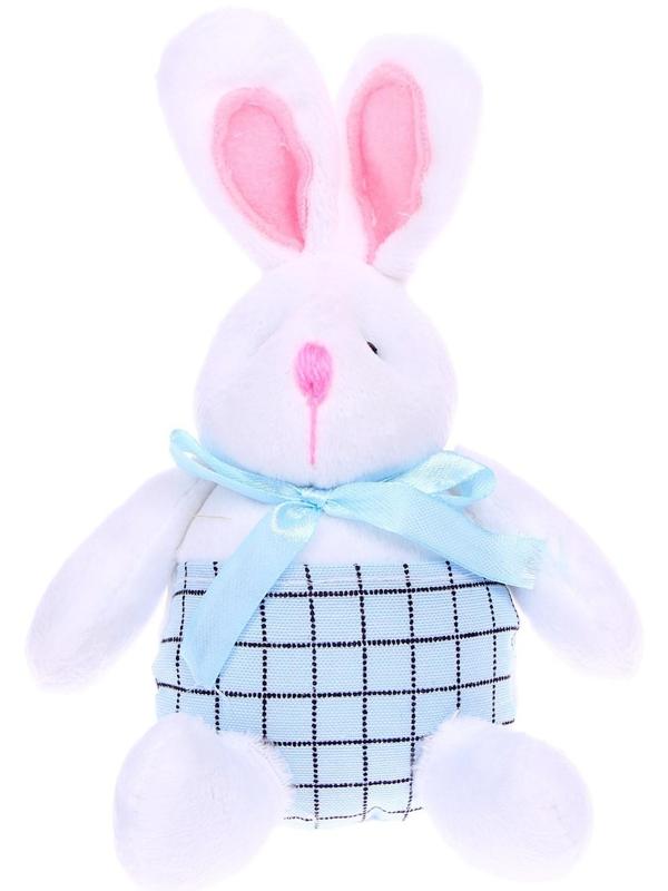 Мягкая игрушка «Белый кролик», с кармашком, виды МИКС
