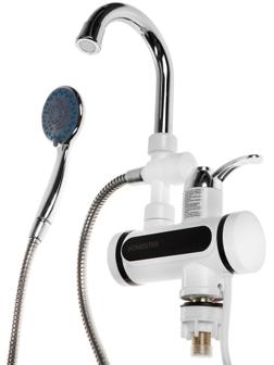 Водонагреватель HOMESTAR HS-0113D, проточный, 3 кВт, серебристый