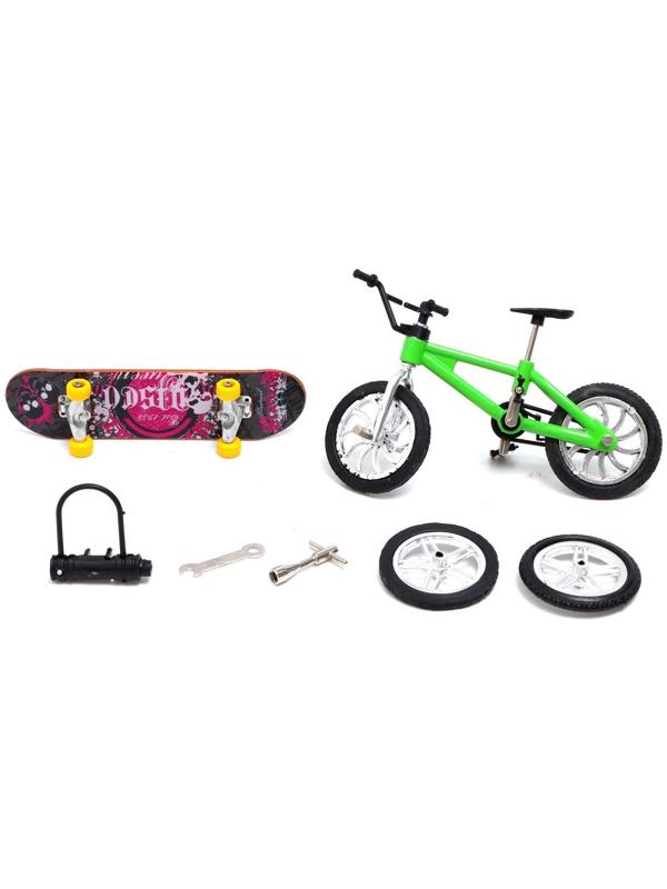 Набор пальчиковых игрушек «Экстремал», фингербайк, пальчиковый самокат, МИКС, в пакете