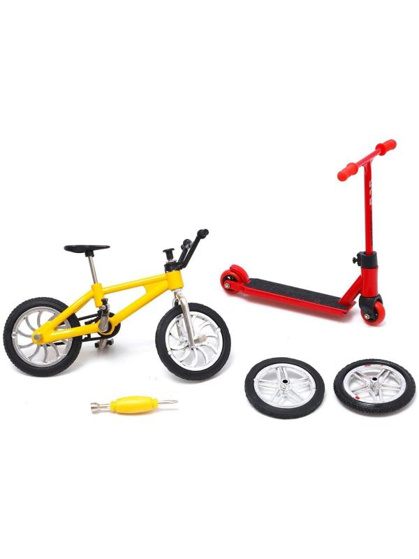 Набор пальчиковых игрушек «Экстремал», фингербайк, пальчиковый самокат, МИКС, в пакете